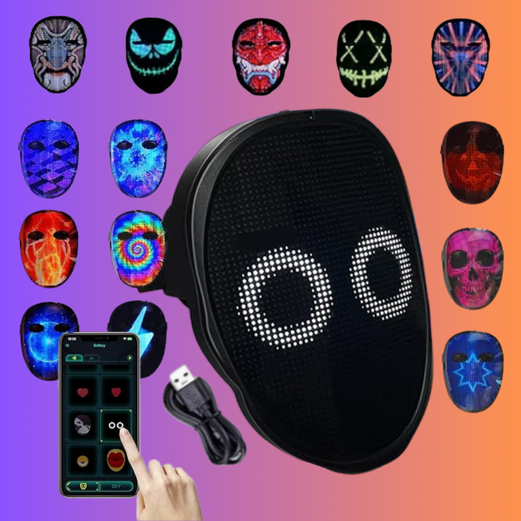 Smarte LED-Bluetooth-Maske