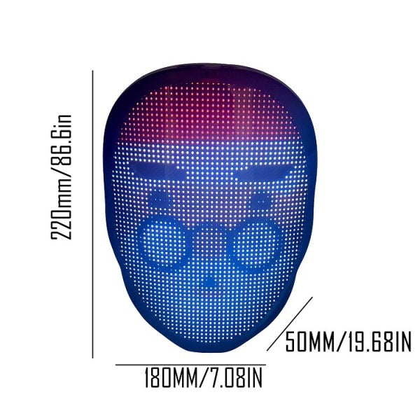 Smarte LED-Bluetooth-Maske